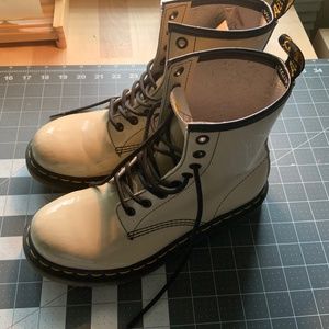 Pearl patent leather Doc Martens